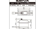 SAVOX SC-1257TG STANDARD SIZE CORELESS DIGITAL SERVO